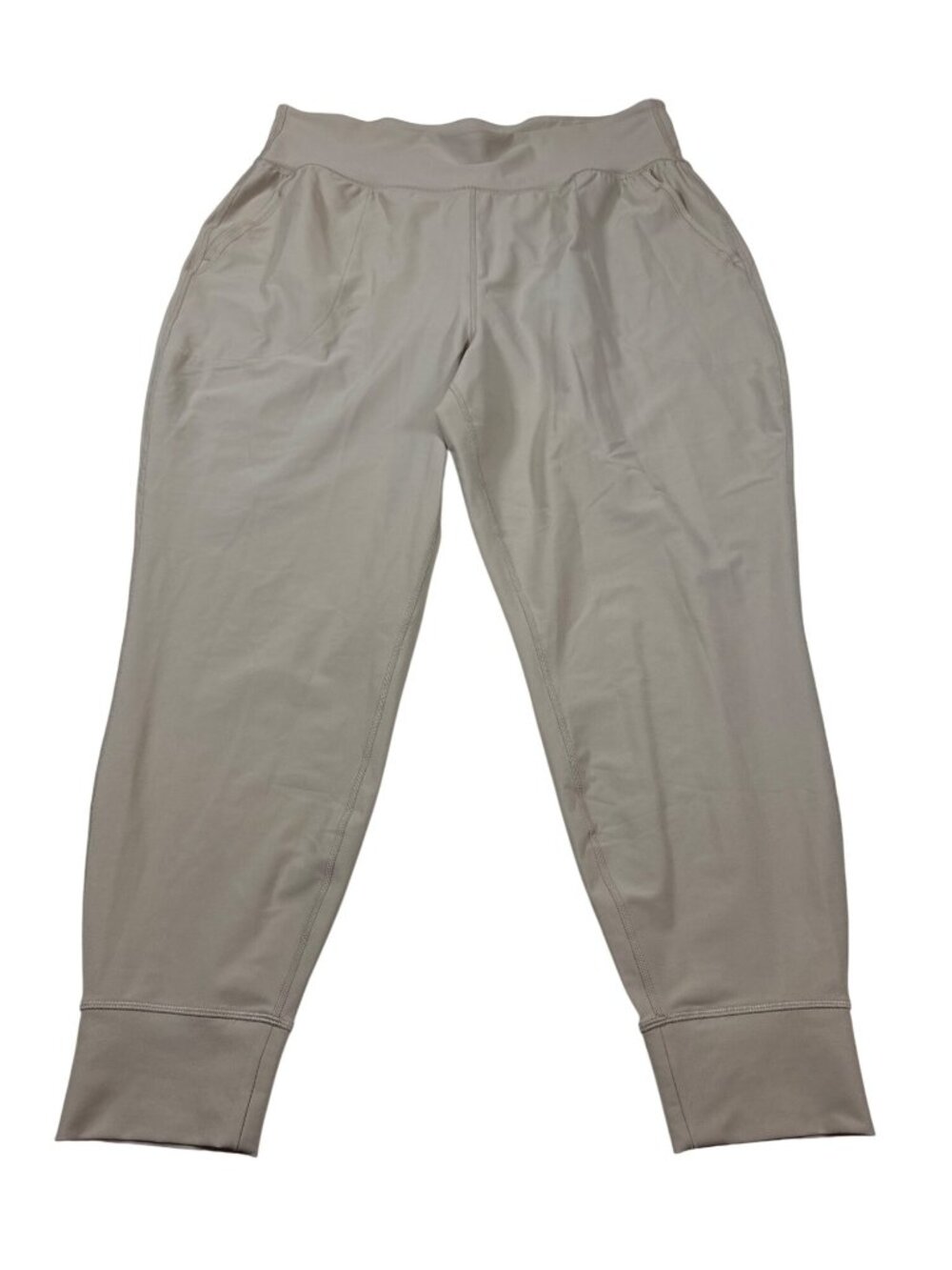 Old Navy Active Powersoft High Rise Go Dry Beige Joggers womens XL (LL487)